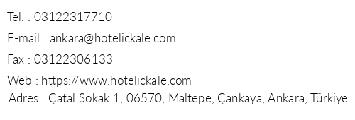 Hotel Ikale Ankara telefon numaralar, faks, e-mail, posta adresi ve iletiim bilgileri